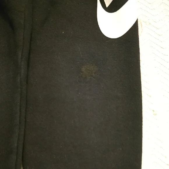Nike Kids Black Sweatpants with White Logo - Picture 4 of 9